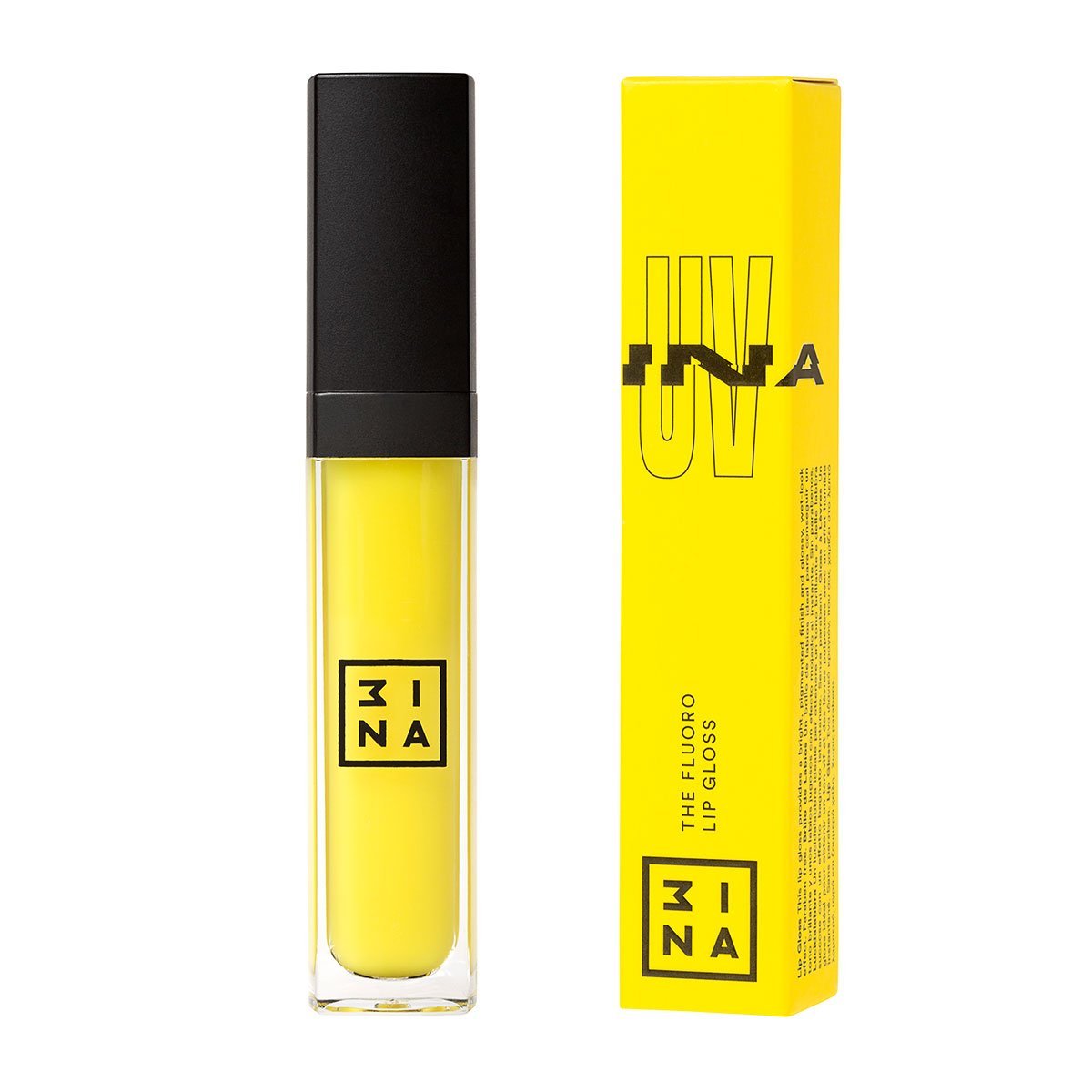 3INA Makeup | The Fluoro Lip Gloss 200 Yellow | Vegan