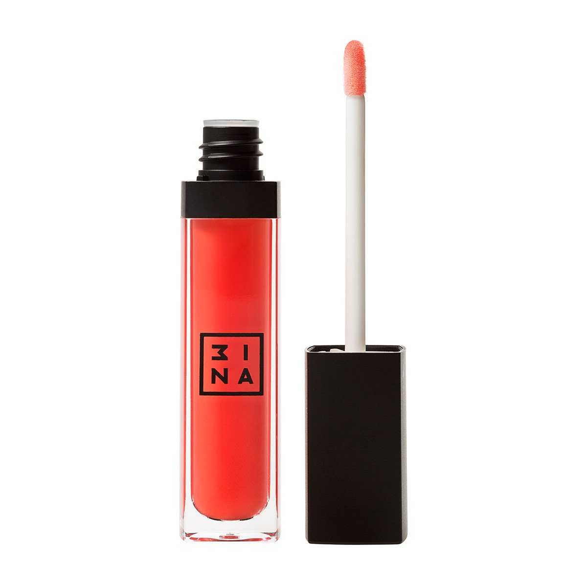3INA Makeup | The Fluoro Lip Gloss 201 Orange | Vegan