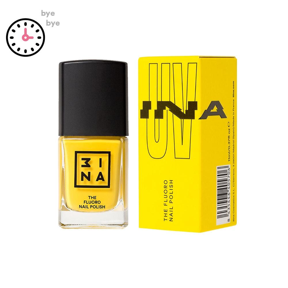 3INA Makeup | The Fluoro Nail Polish 502 Yellow | Vegan