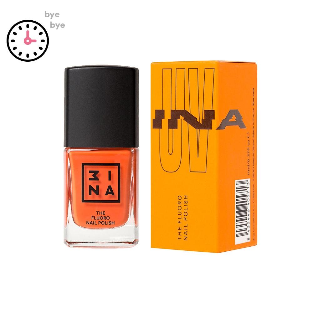 3INA Makeup | The Fluoro Nail Polish 503 Orange | Vegan