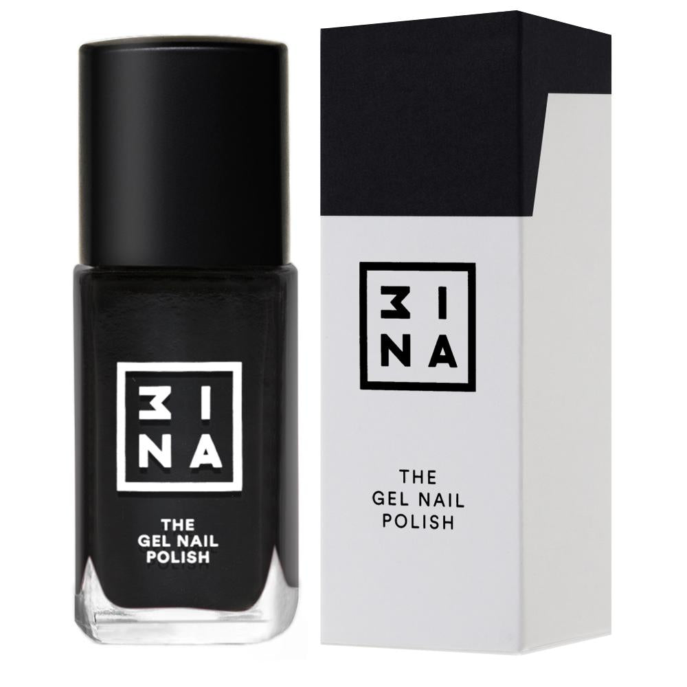 3INA Makeup | The Gel Nail Polish 207 Black | Vegan